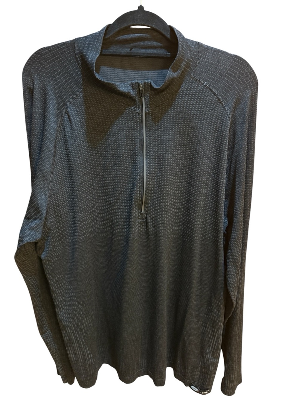 Lululemon Athletica Metal Vent Teck Half Zip Black Slim Fit  Size XXL